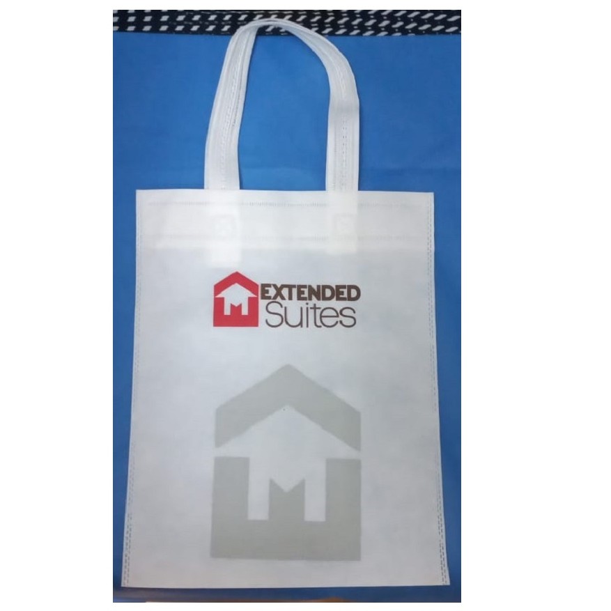 Sealed bag with handles, without gusset